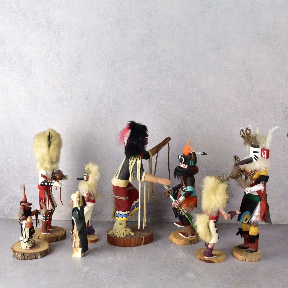 Vintage Native American Hopi Kachina Carved Dolls