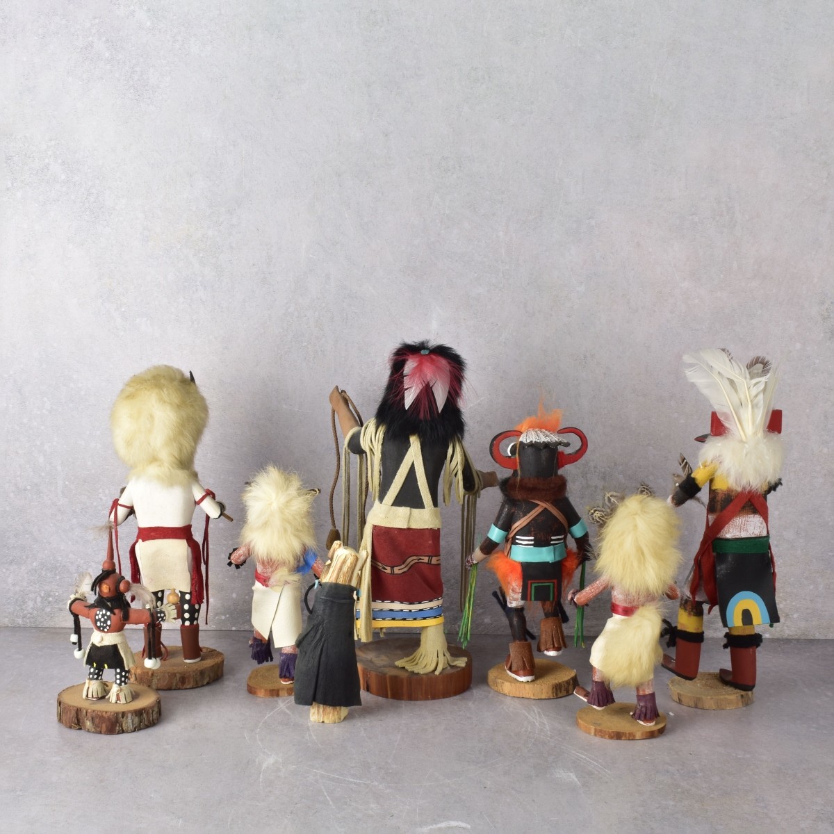 Vintage Native American Hopi Kachina Carved Dolls