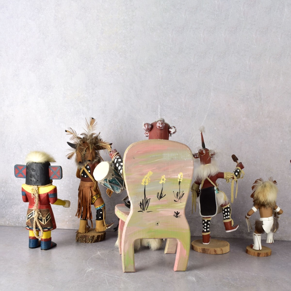 Vintage Native American Hopi Kachina Carved Dolls
