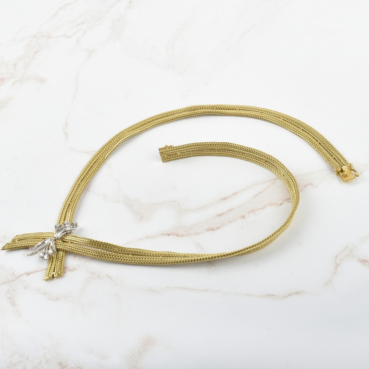 18K and Diamond Necklace