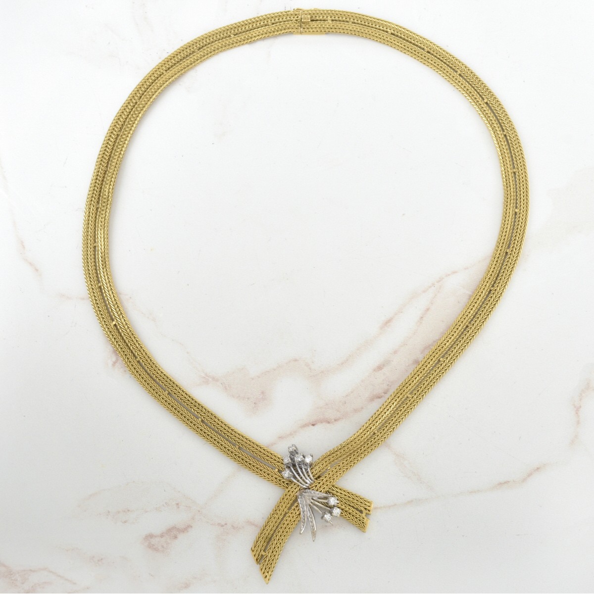 18K and Diamond Necklace