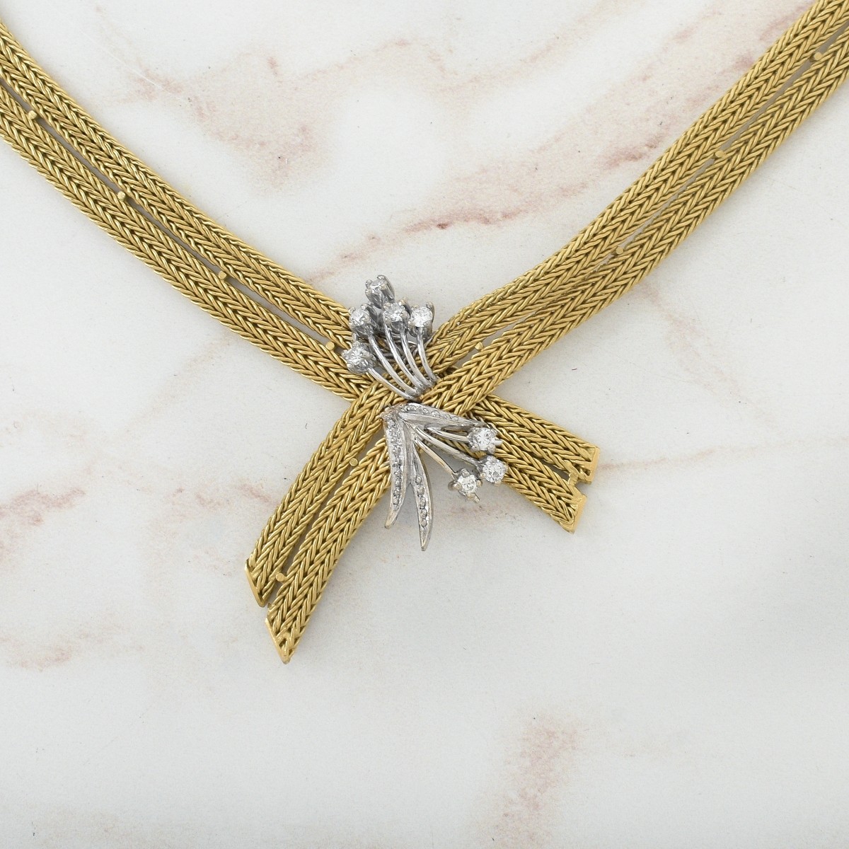 18K and Diamond Necklace