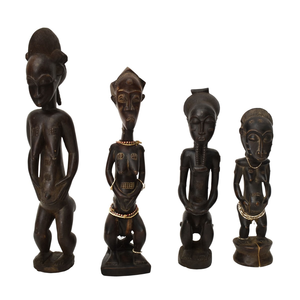 Vintage Carved African Tribal Maternity Figures
