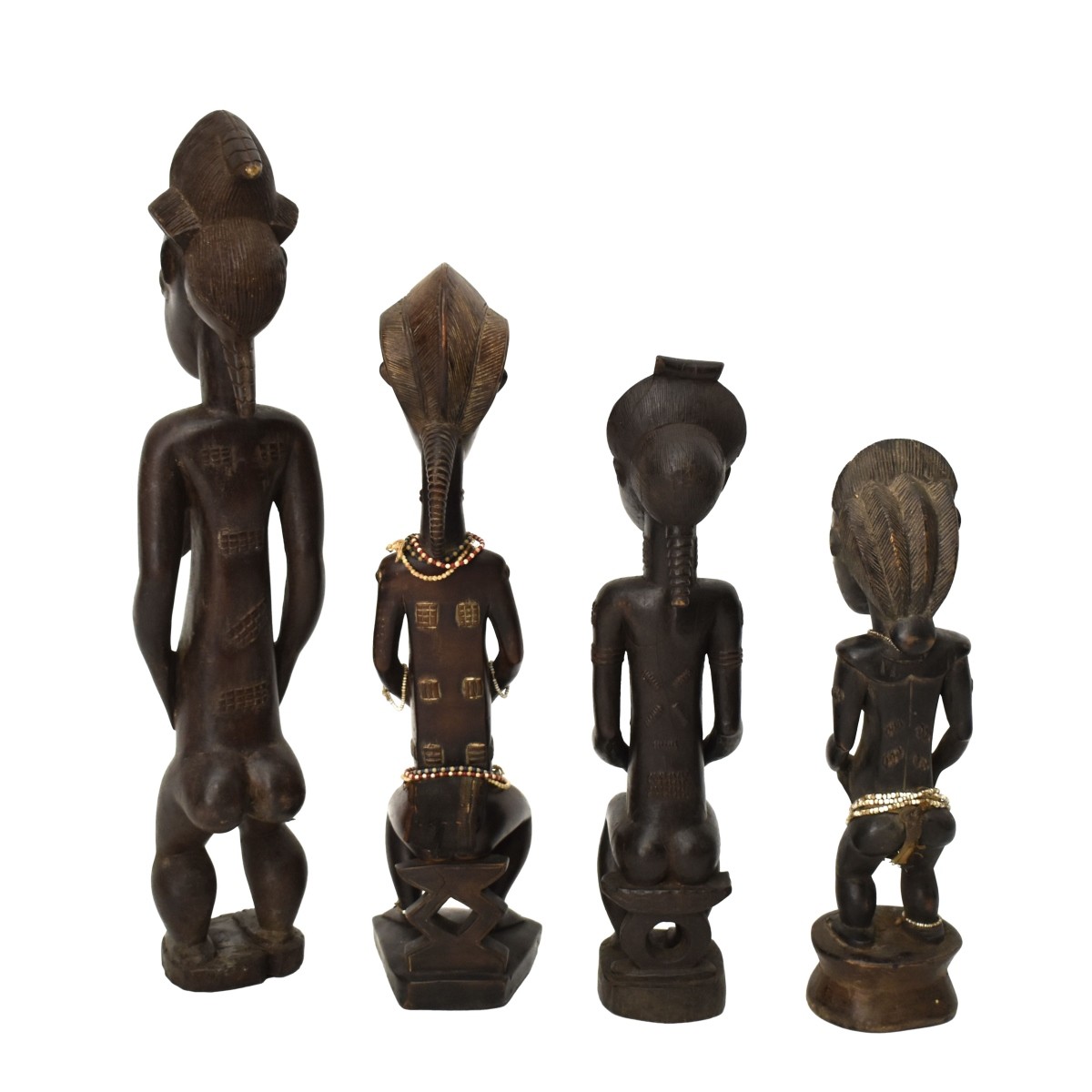 Vintage Carved African Tribal Maternity Figures