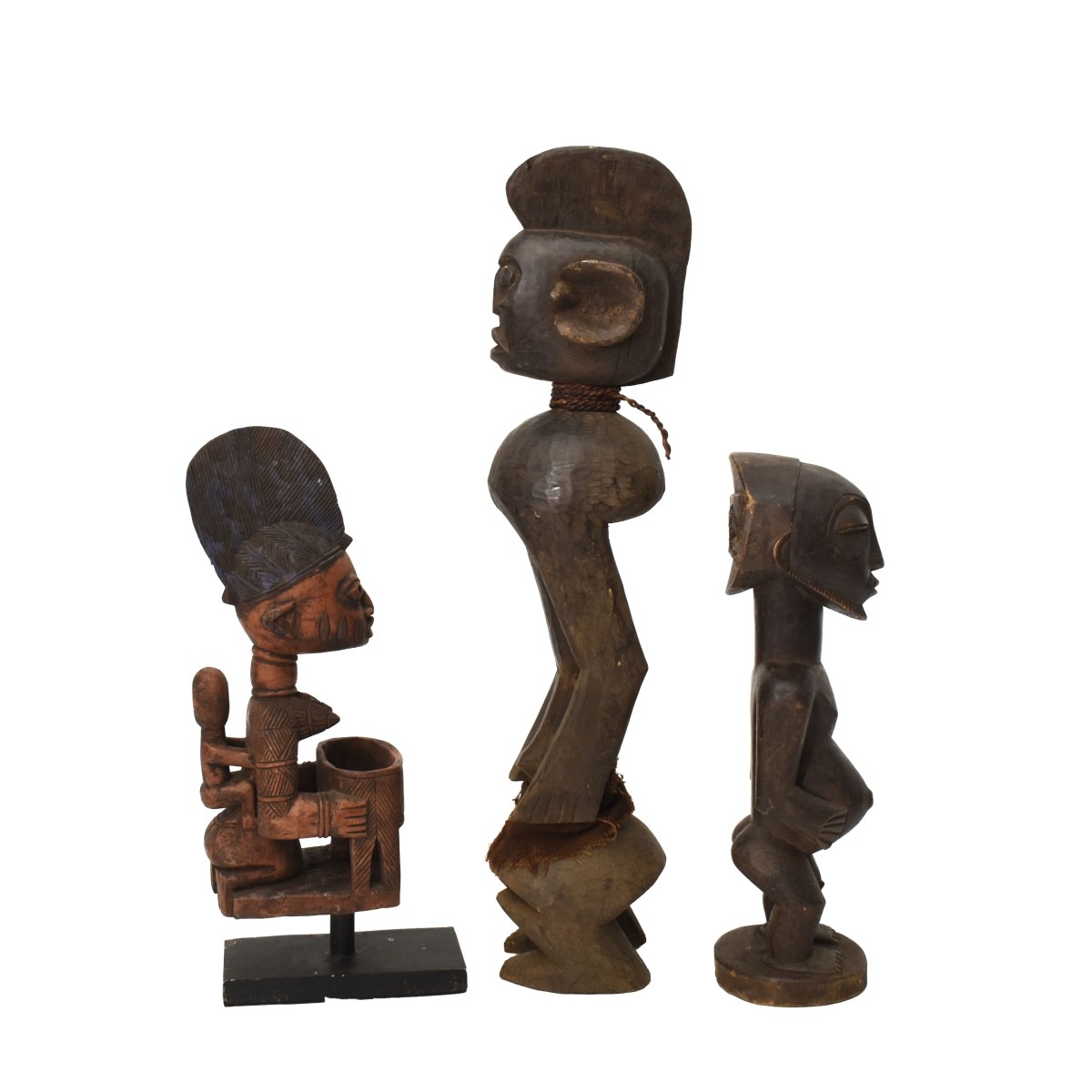 Vintage Carved African Tribal Figures