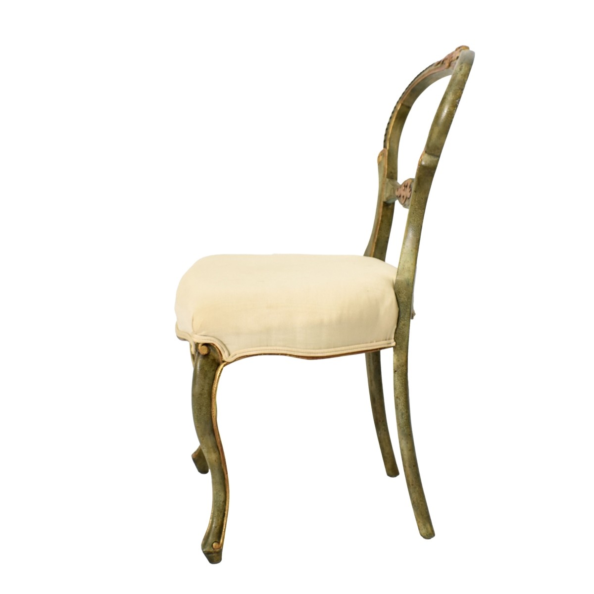 Gilt and Painted Wood Chair