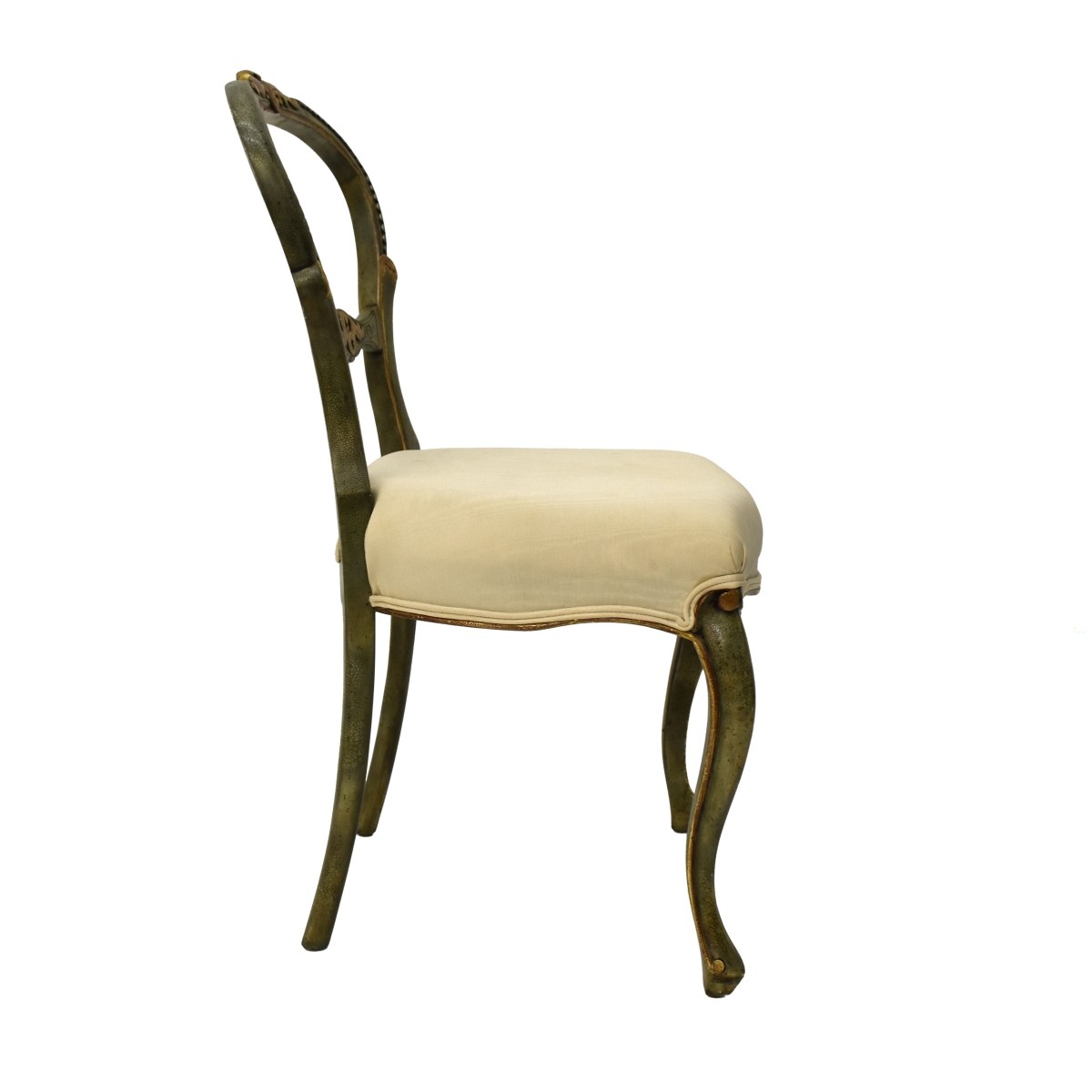 Gilt and Painted Wood Chair