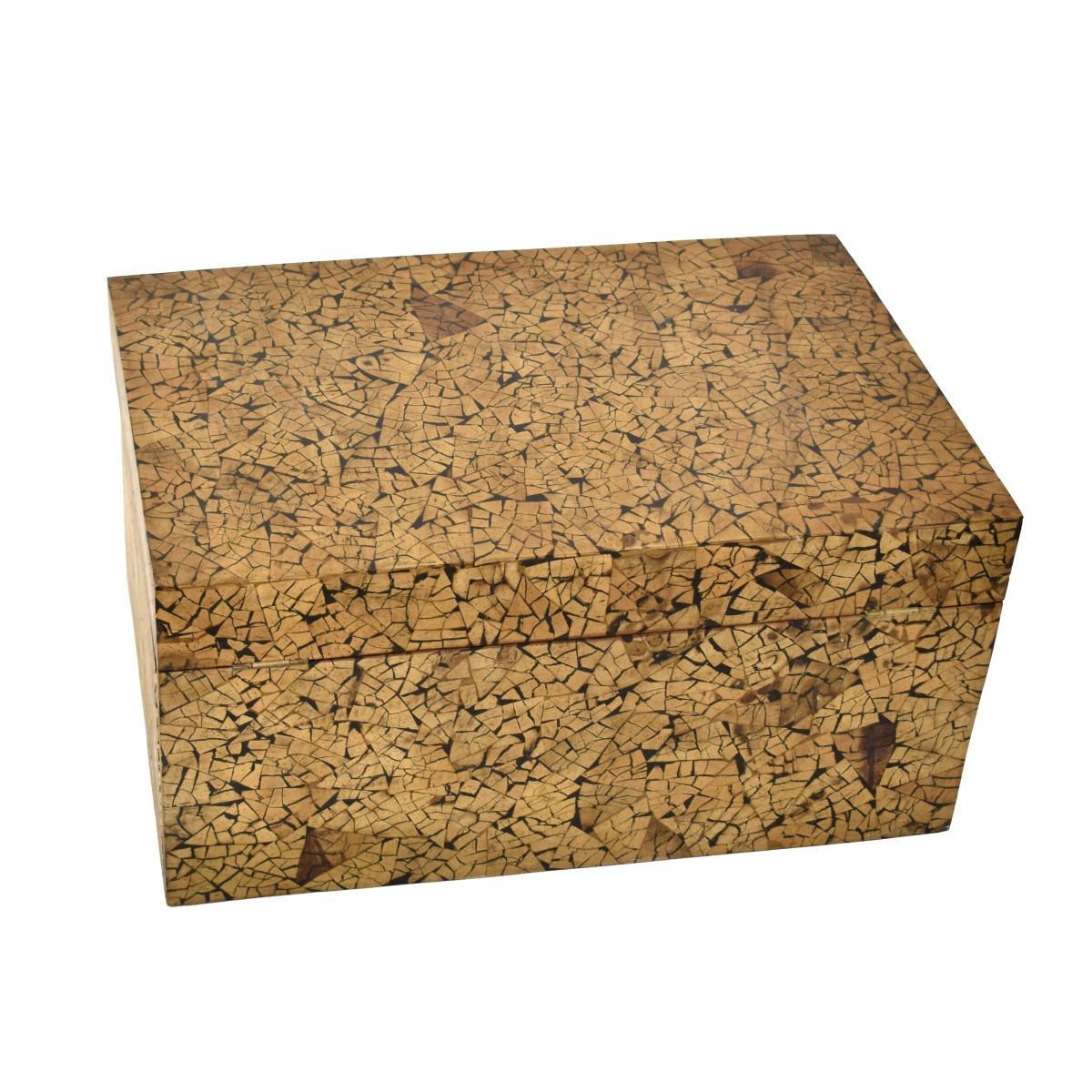 Vintage Painted Teak Storage Box