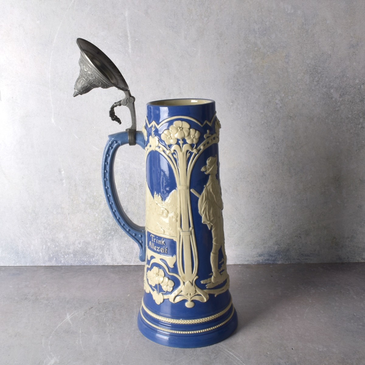Vintage Musterschutz German Beer Stein