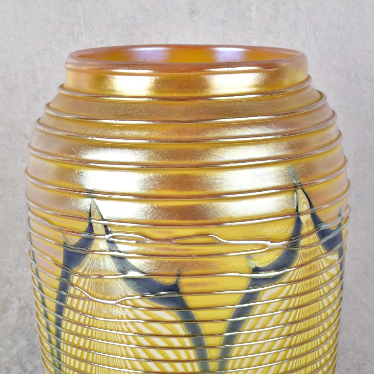 Hand Blown Vintage Art Glass Vase