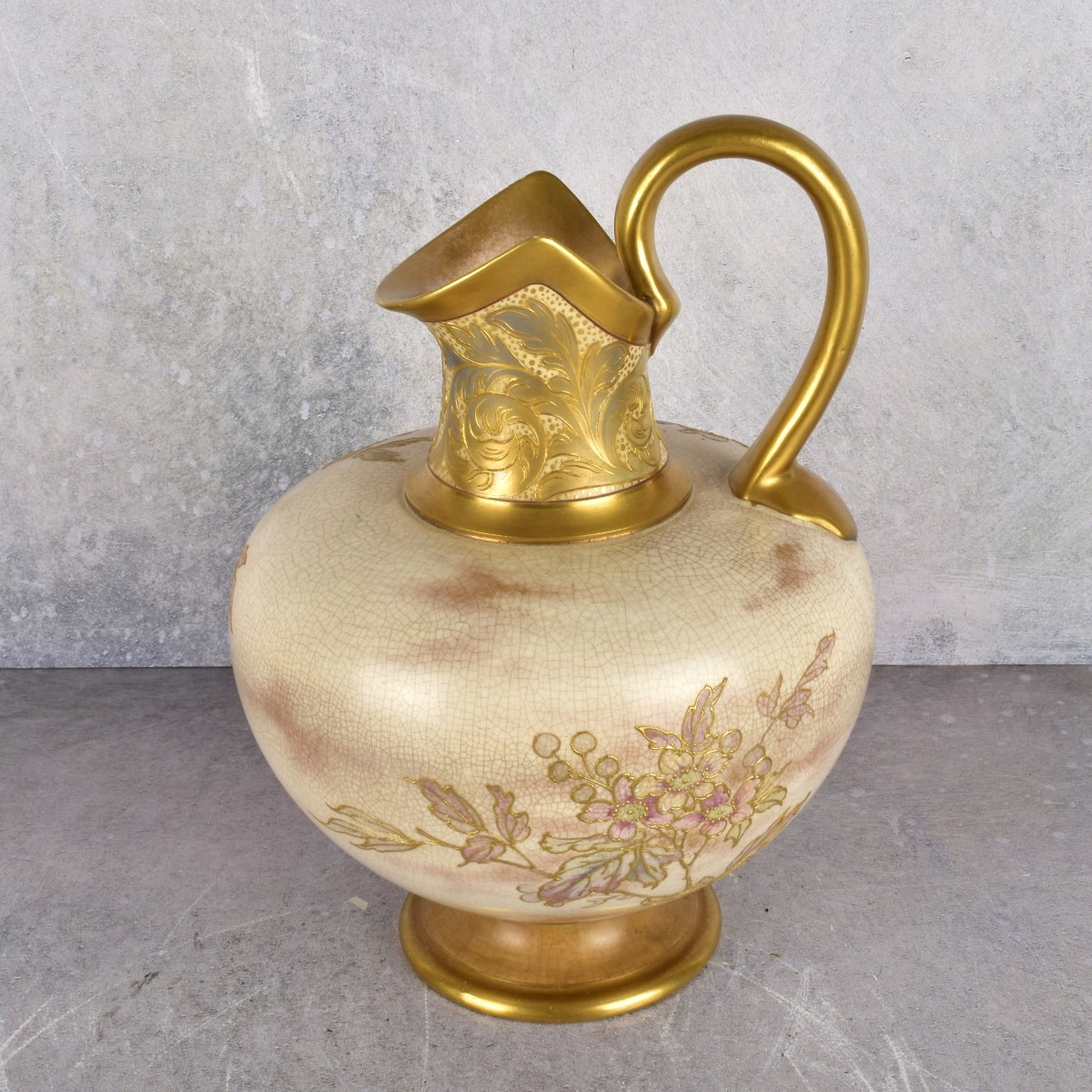 Antique Hand Painted Doulton Burslem Pitcher