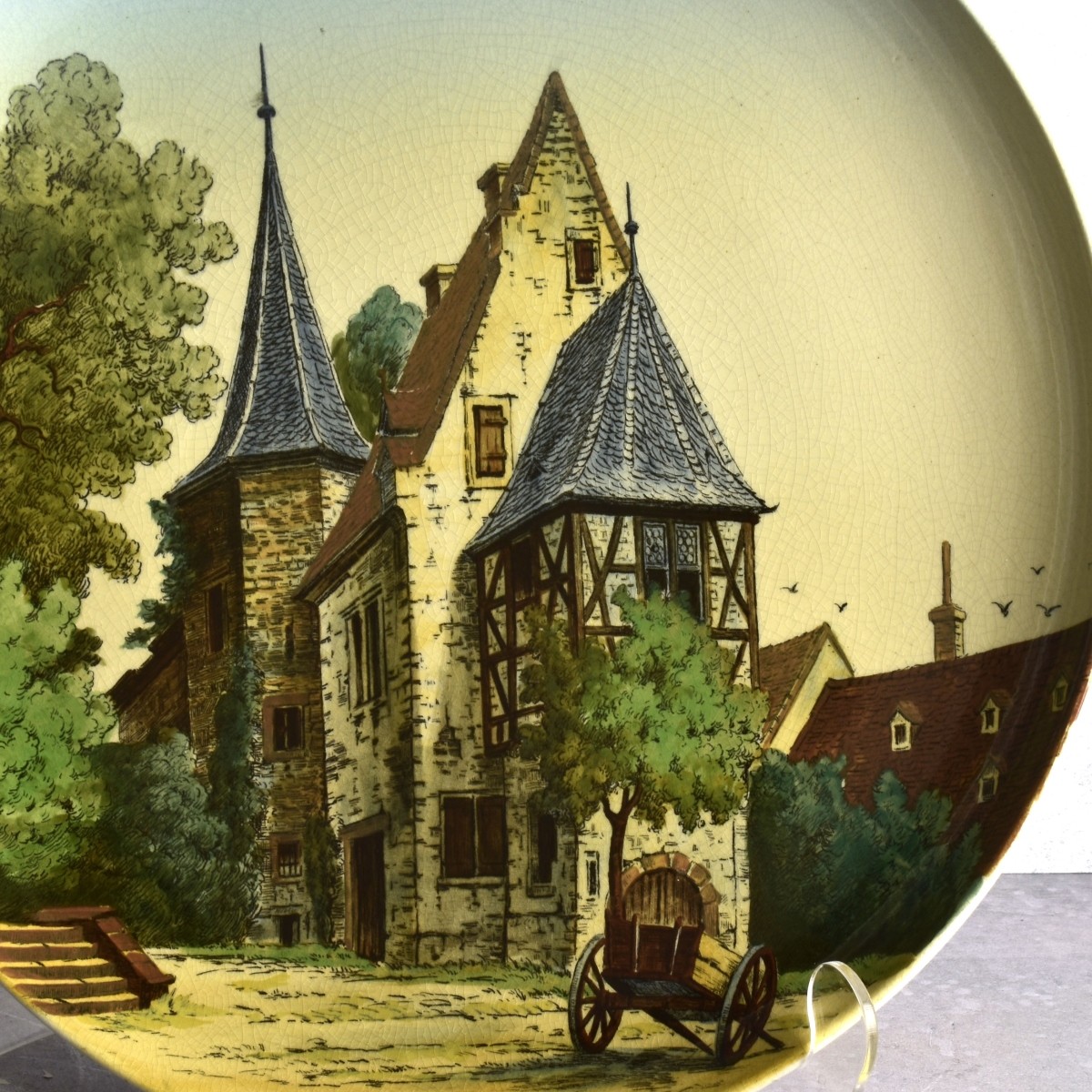 Vintage Villeroy & Boch, Mettlach Scenic Platters