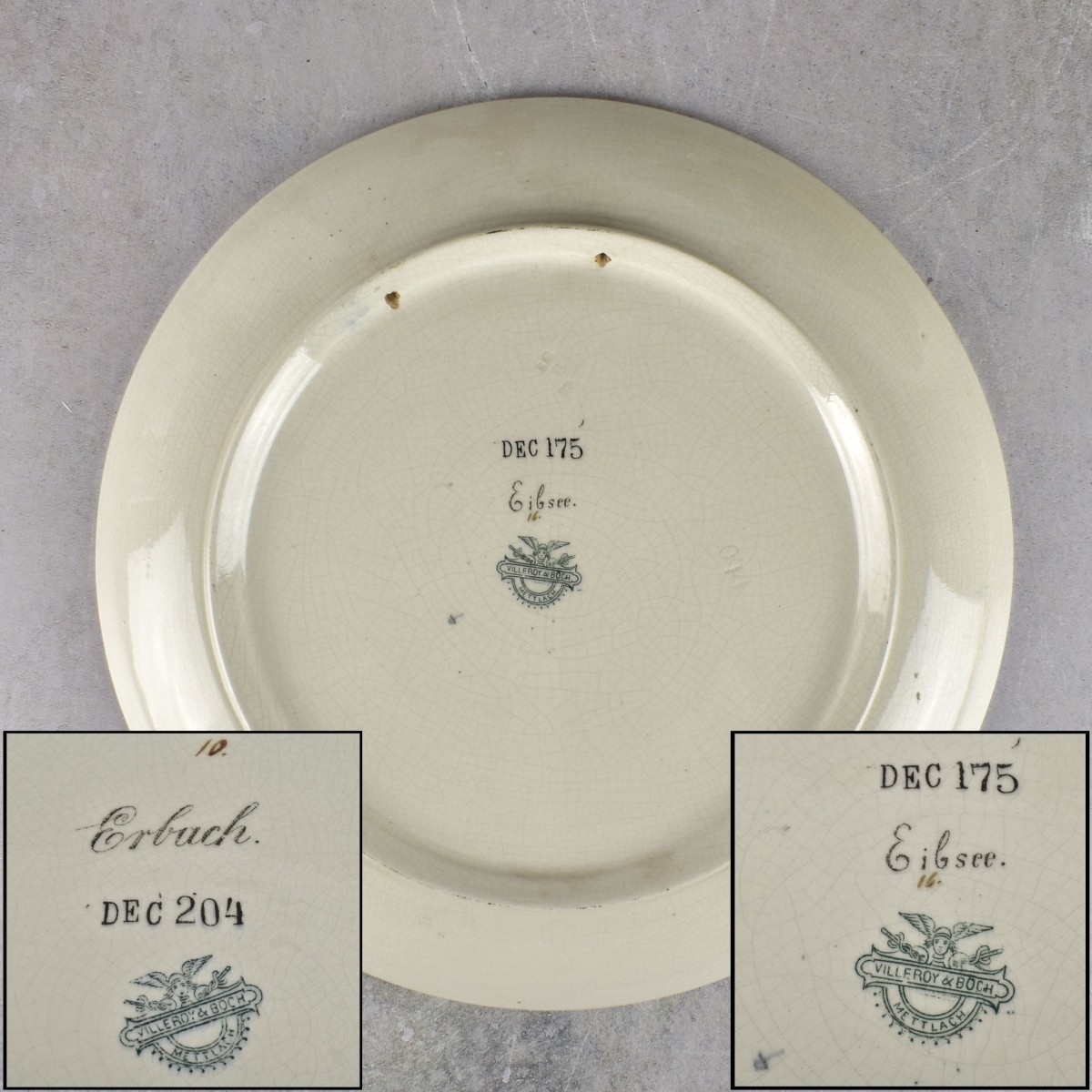 Vintage Villeroy & Boch, Mettlach Scenic Platters