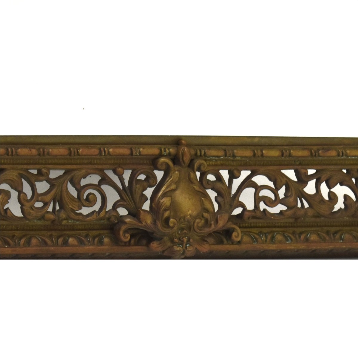Antique Heavy Bronze Wall Mirror