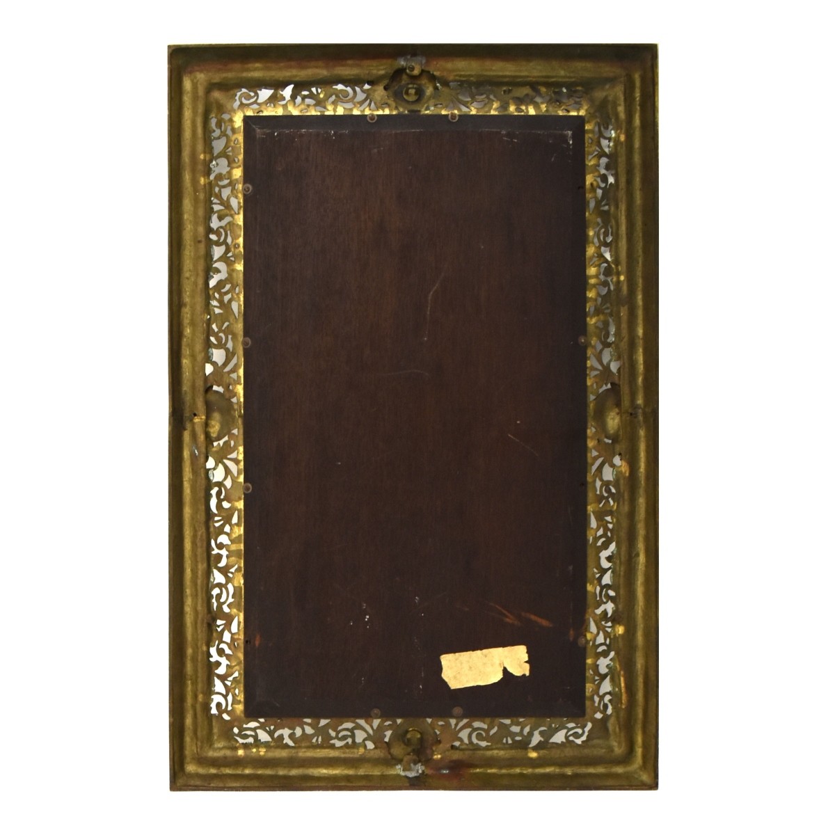 Antique Heavy Bronze Wall Mirror