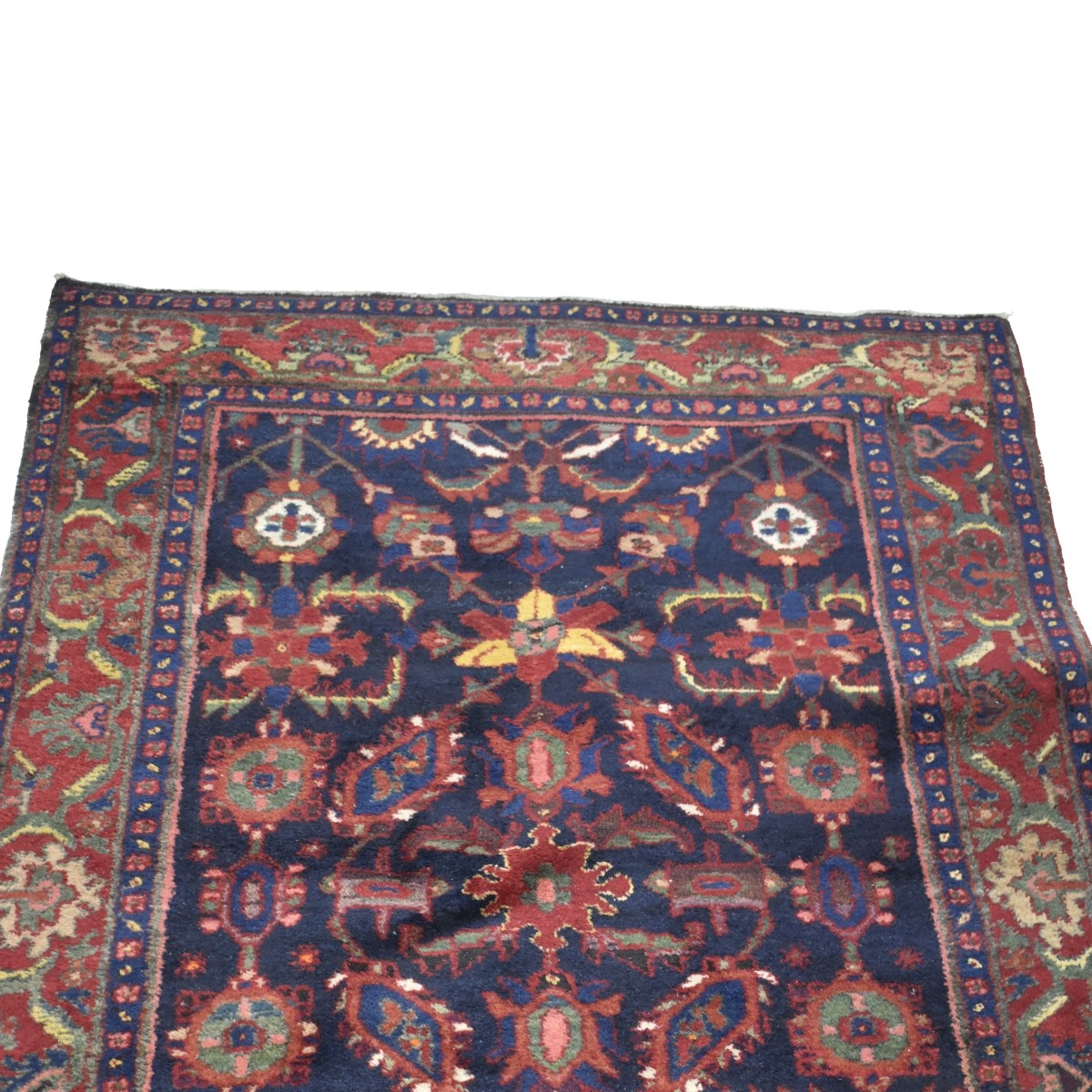 Semi-antique Persian Hamadan Wool Rug