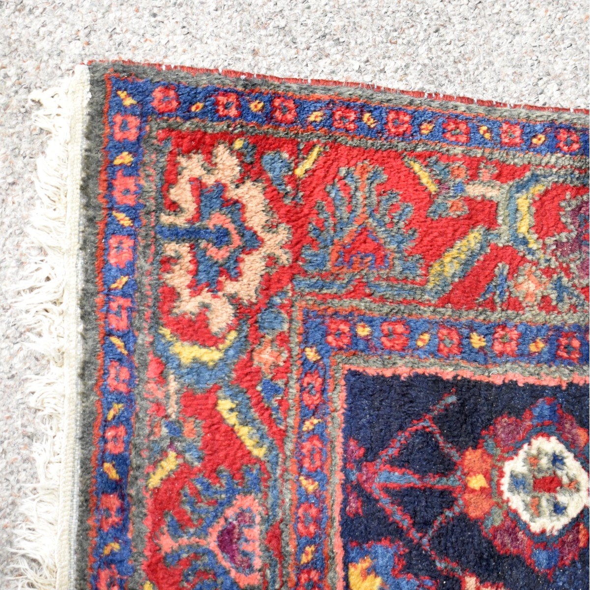 Semi-antique Persian Hamadan Wool Rug