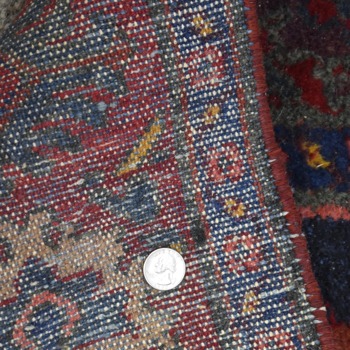 Semi-antique Persian Hamadan Wool Rug