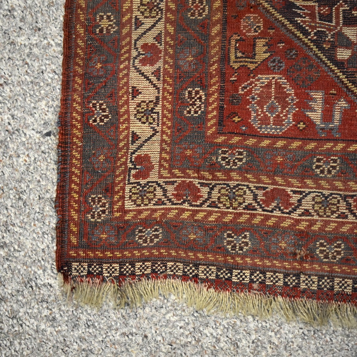 Antique Iranian Shiraz Wool Rug