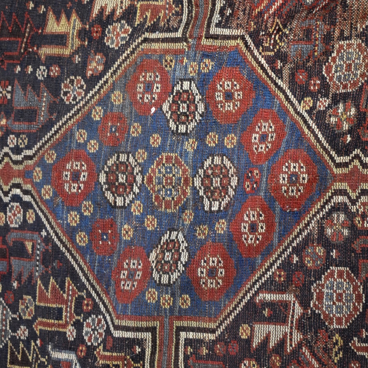 Antique Iranian Shiraz Wool Rug