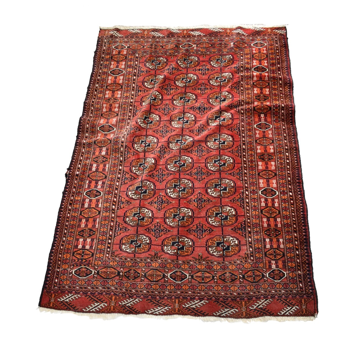 Vintage Persian Boukara Wool Rug