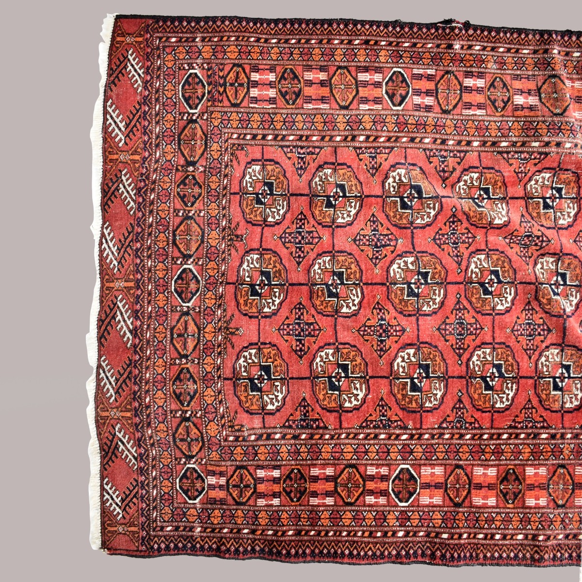 Vintage Persian Boukara Wool Rug