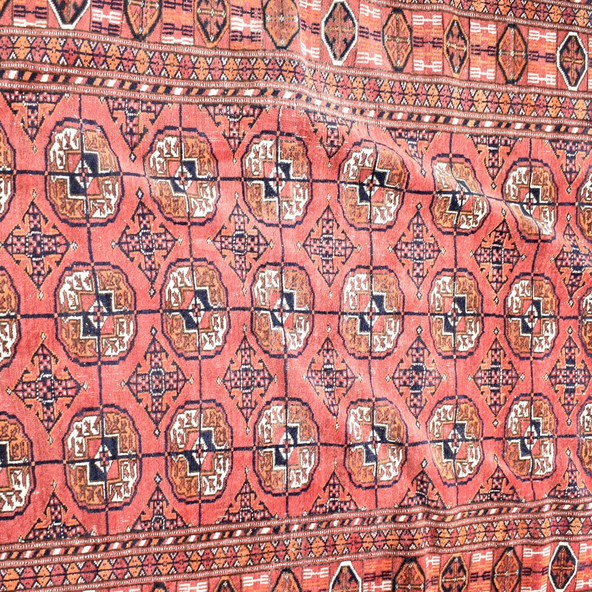 Vintage Persian Boukara Wool Rug