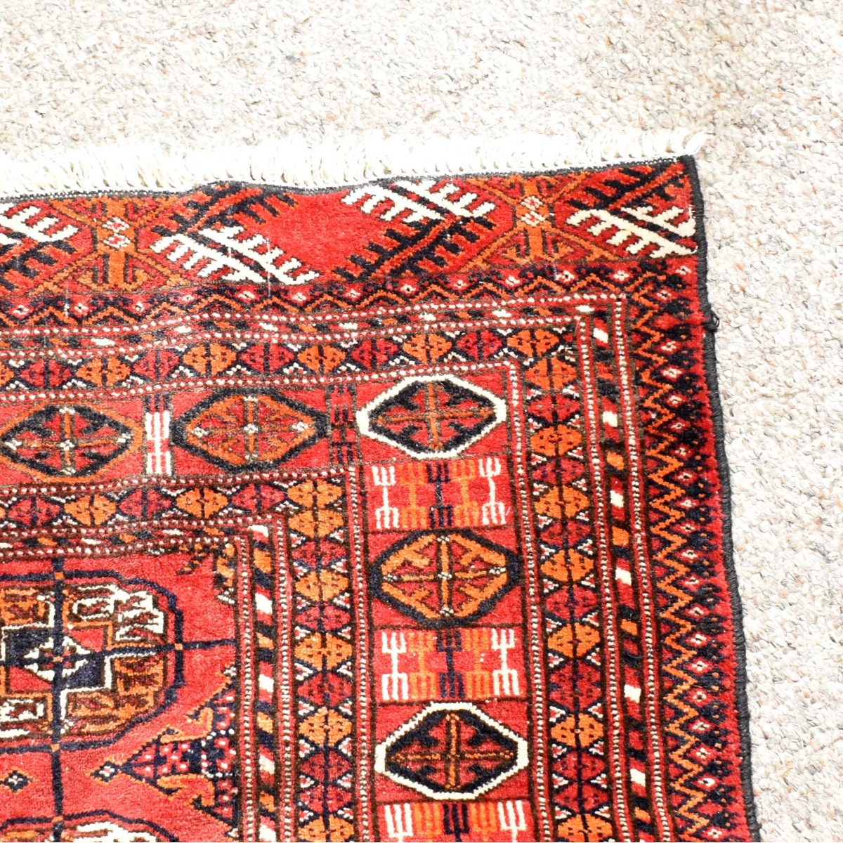 Vintage Persian Boukara Wool Rug