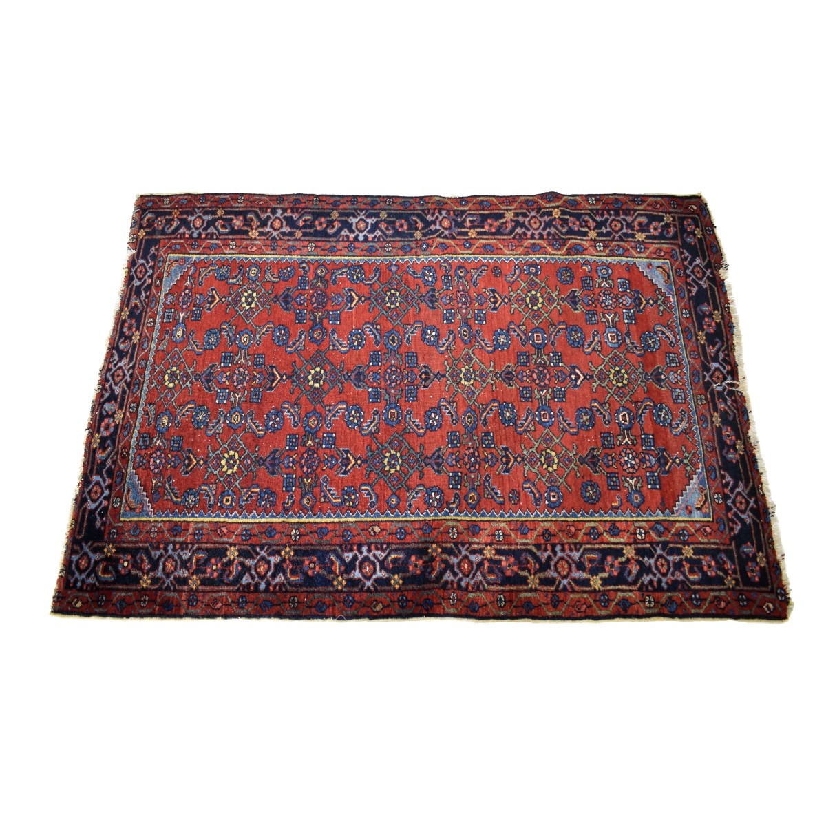 Vintage Persian Sarouk Wool Rug