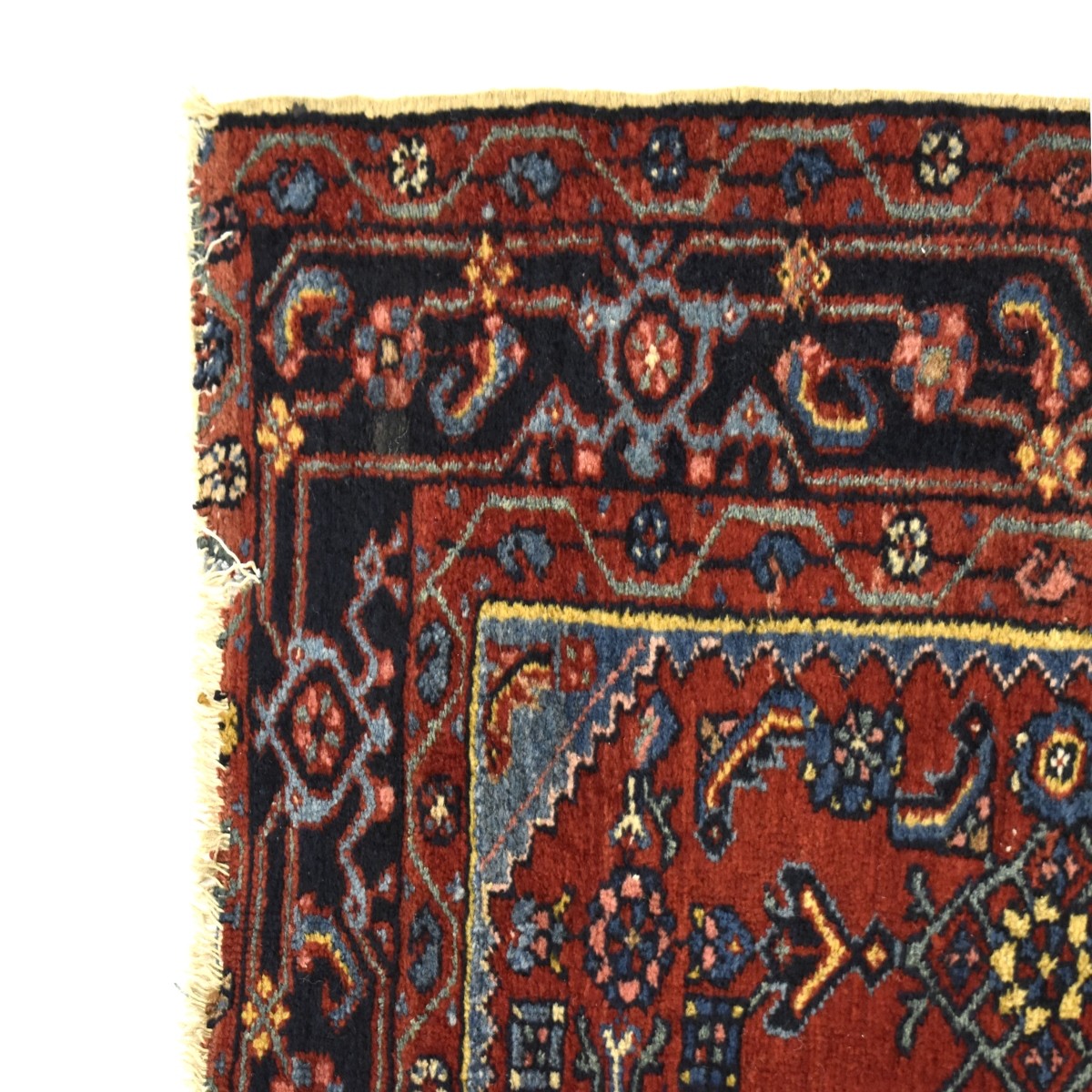 Vintage Persian Sarouk Wool Rug