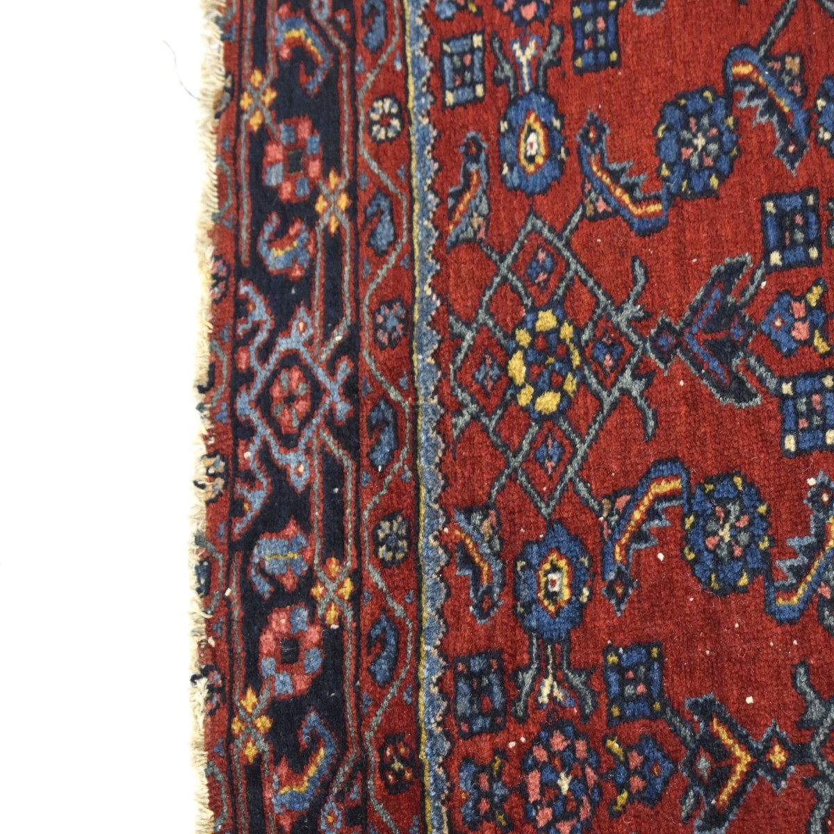 Vintage Persian Sarouk Wool Rug
