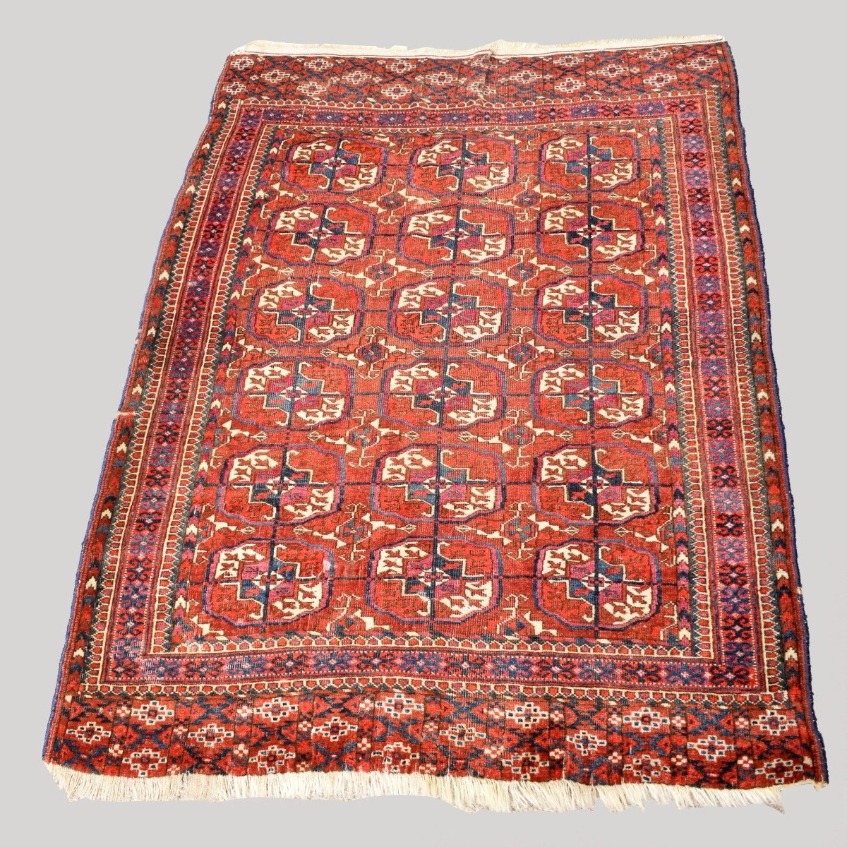 Vintage Persian Boukara Wool Rug