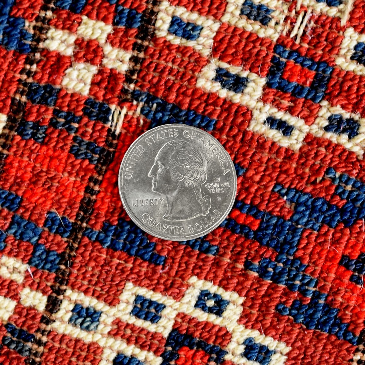 Vintage Persian Boukara Wool Rug