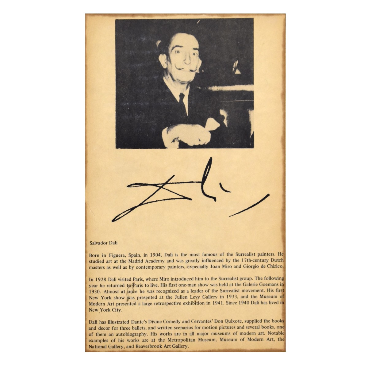 Salvador Dali, Spanish (1904-1989)