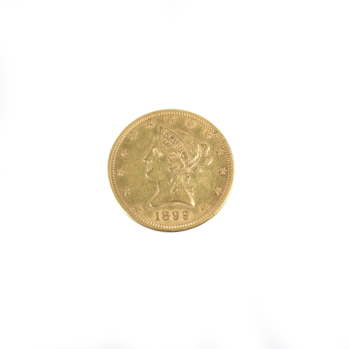 1899 US $10 Liberty Head Gold Coin