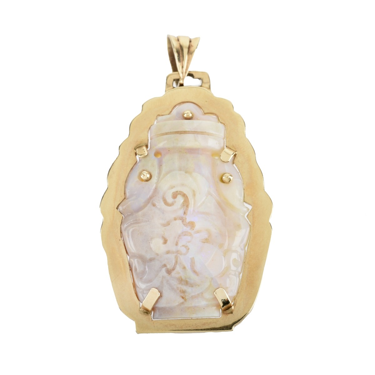 Opal and 14K Pendant