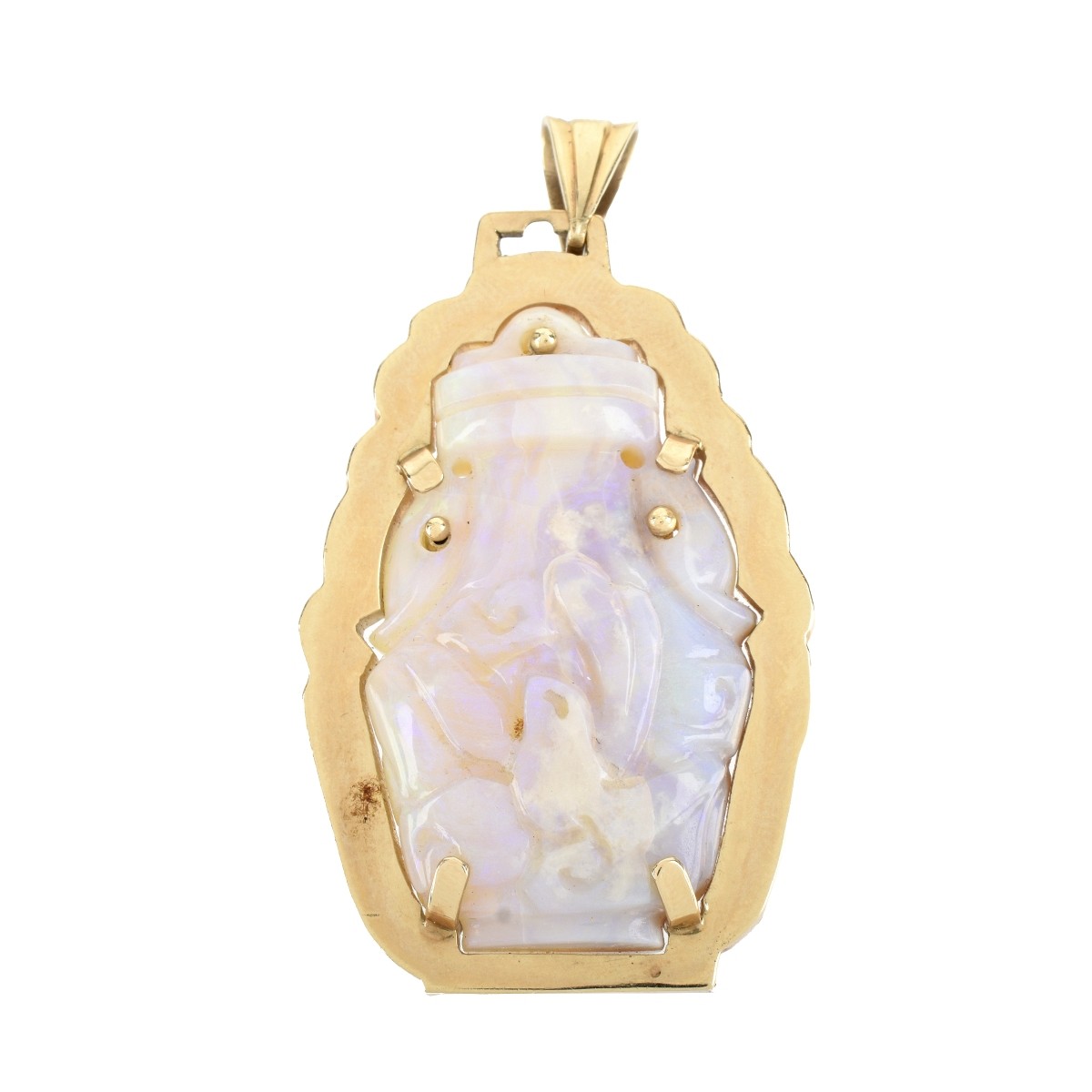 Opal and 14K Pendant