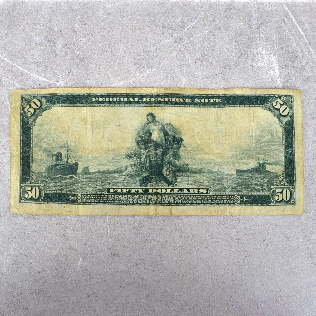 1914 US $50 Federal Reserve Note
