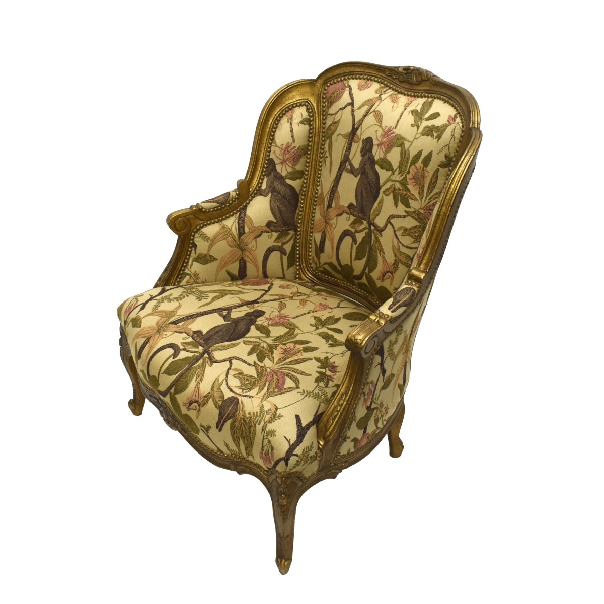 Mid-century French Rococo Style Bergere Chairs