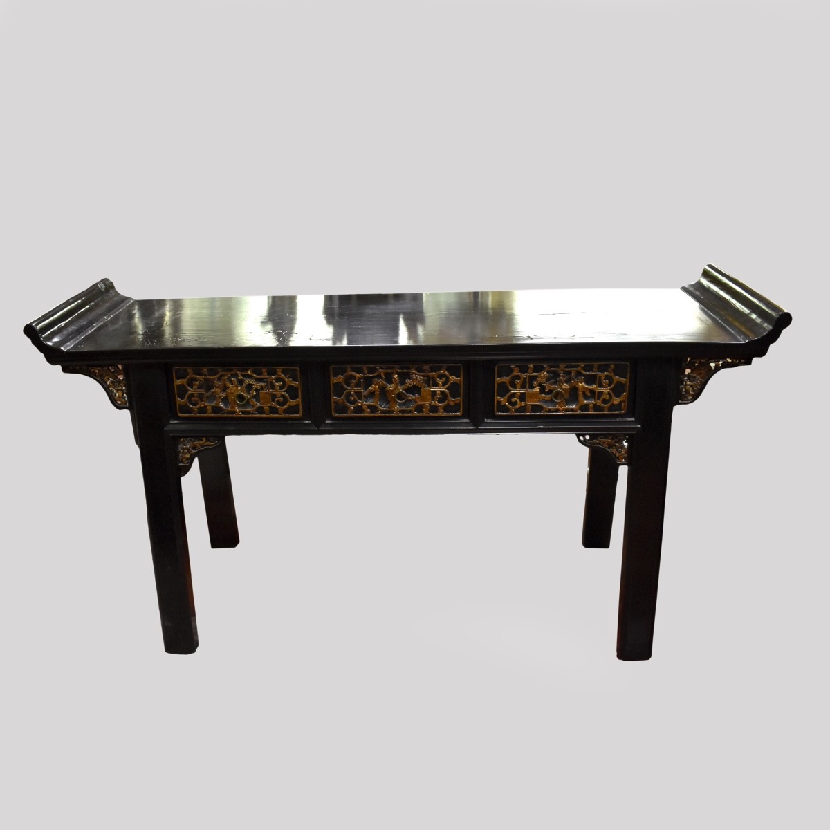 Chinese Black Painted Altar Table