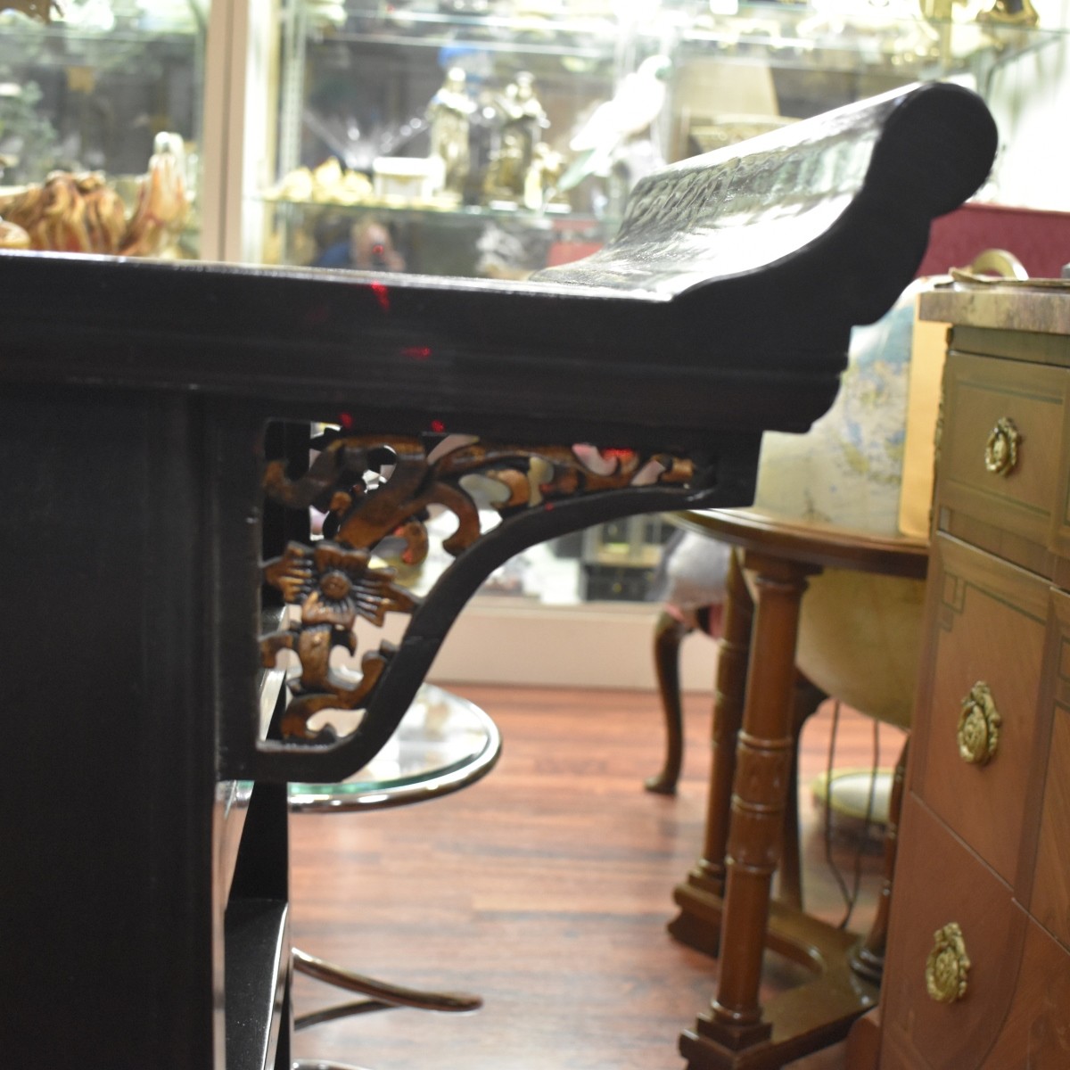 Chinese Black Painted Altar Table