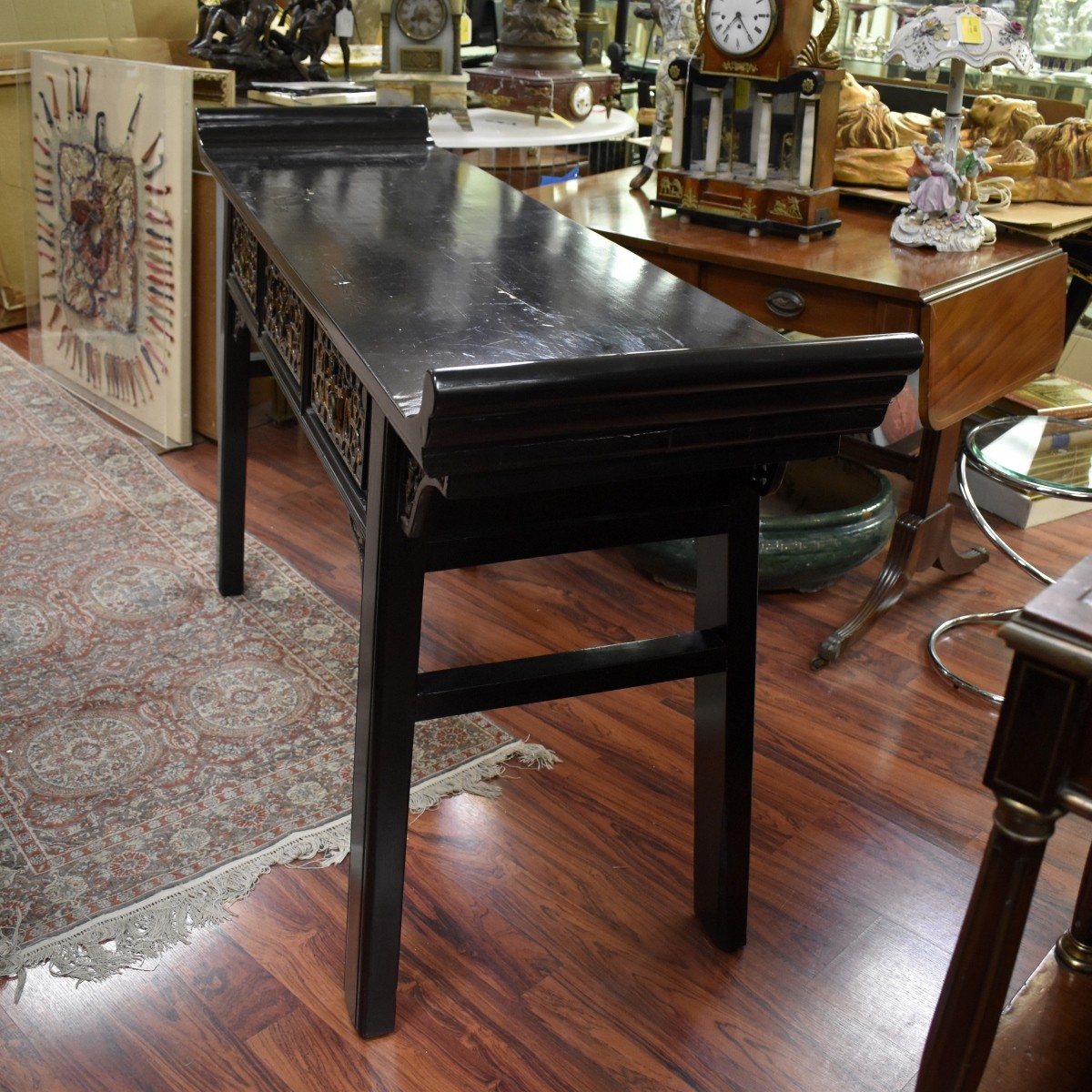 Chinese Black Painted Altar Table
