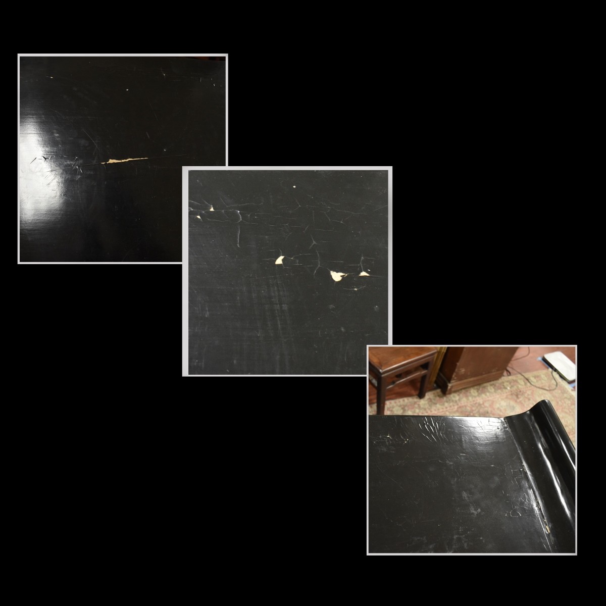 Chinese Black Painted Altar Table
