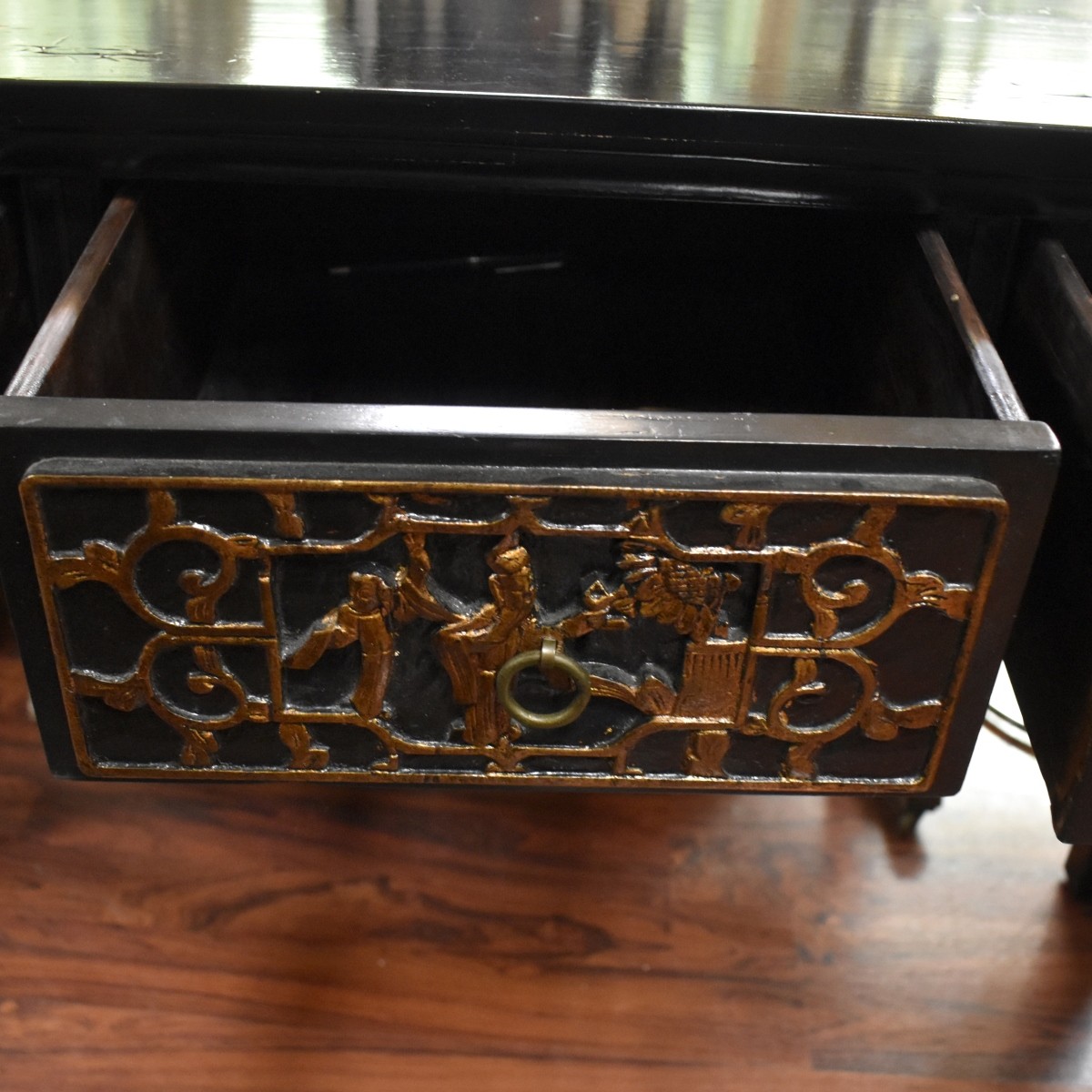 Chinese Black Painted Altar Table