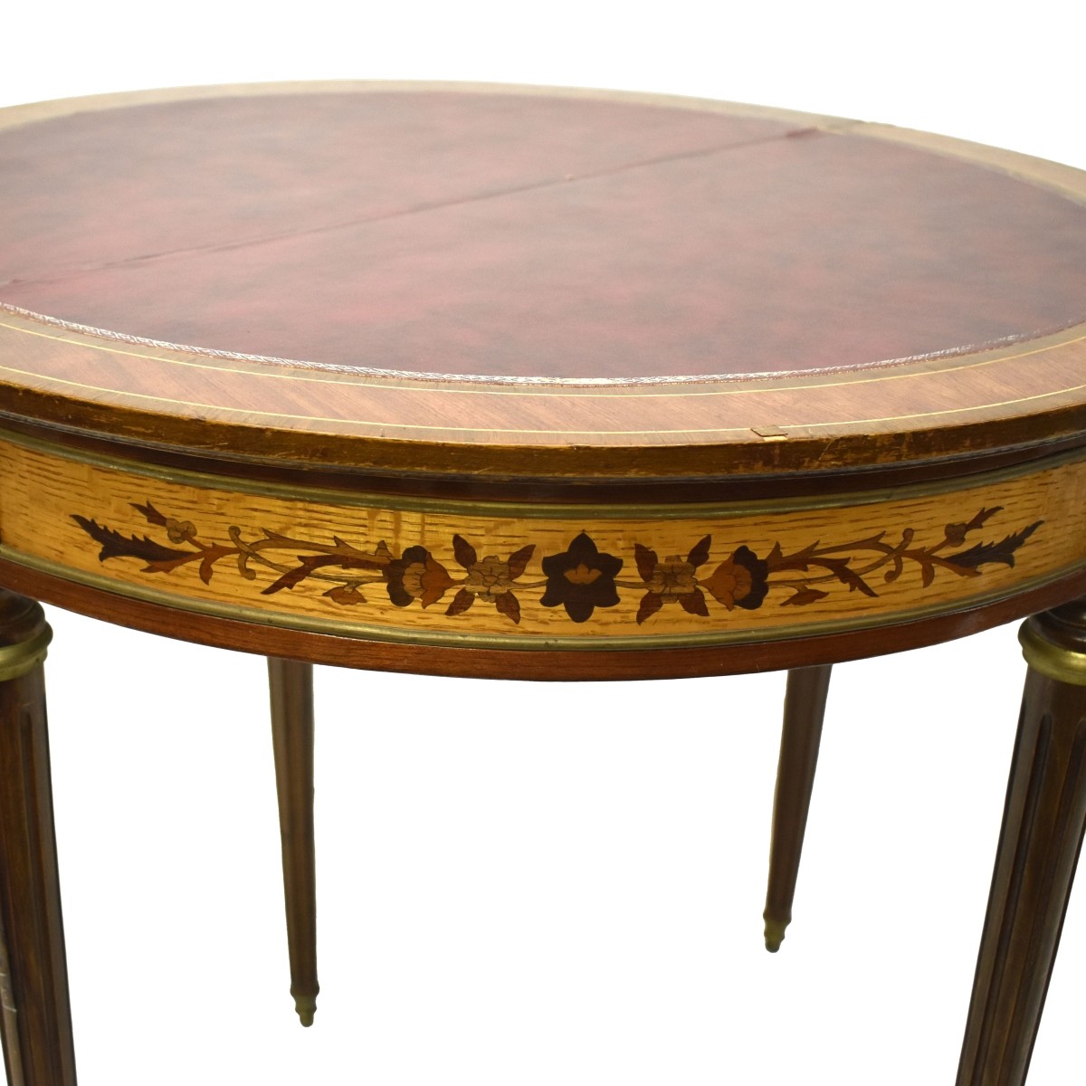 Vintage Louis XVI Style Demi-lune Folding Table