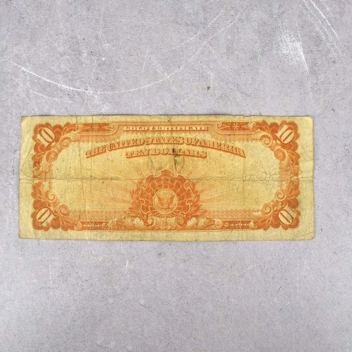 1922 US $10 Gold Certificate