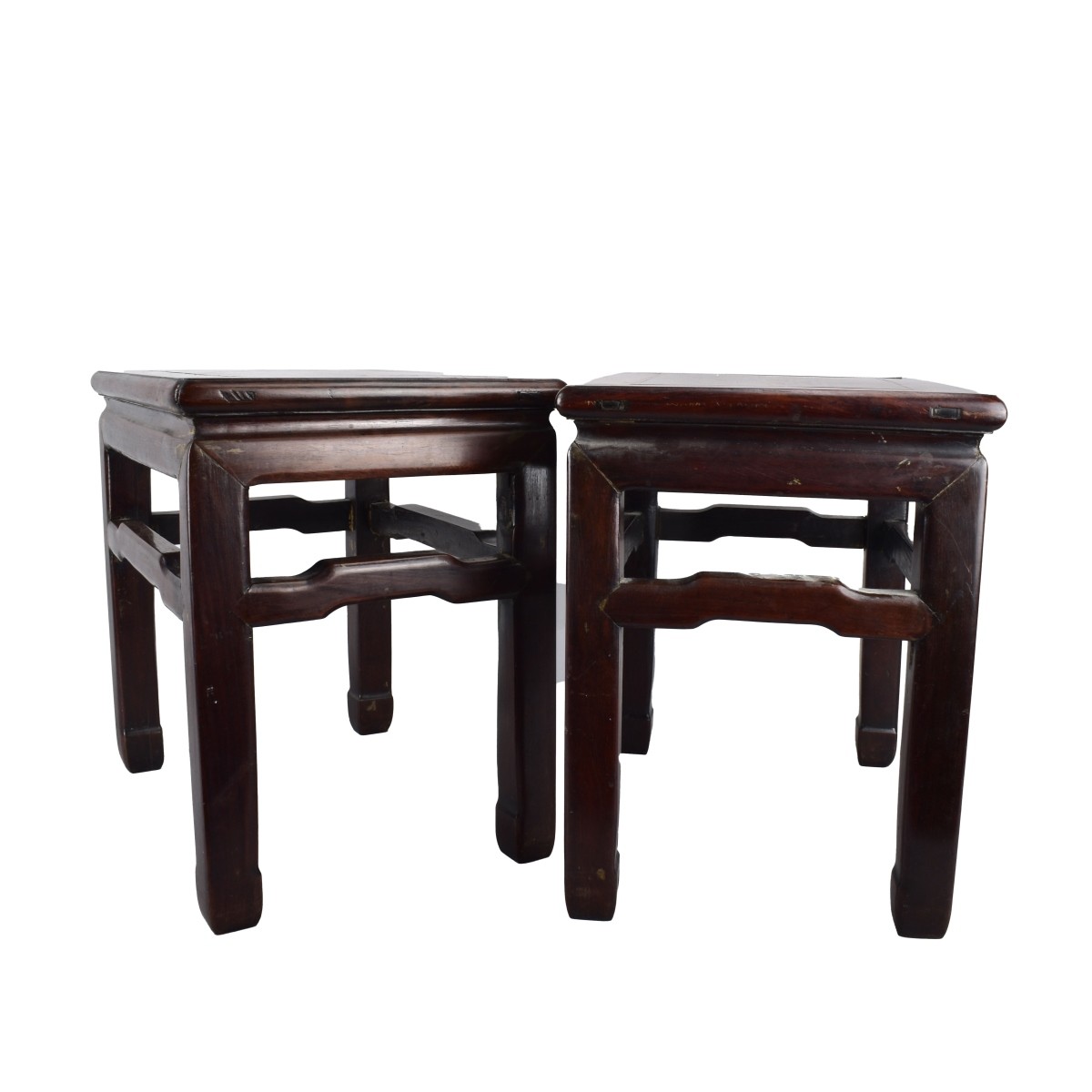 Pair of Chinese Hardwood Benches