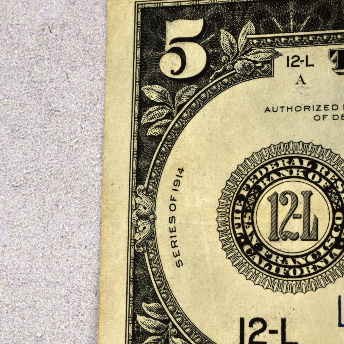 1914 US $5 / $10 Reserve Note