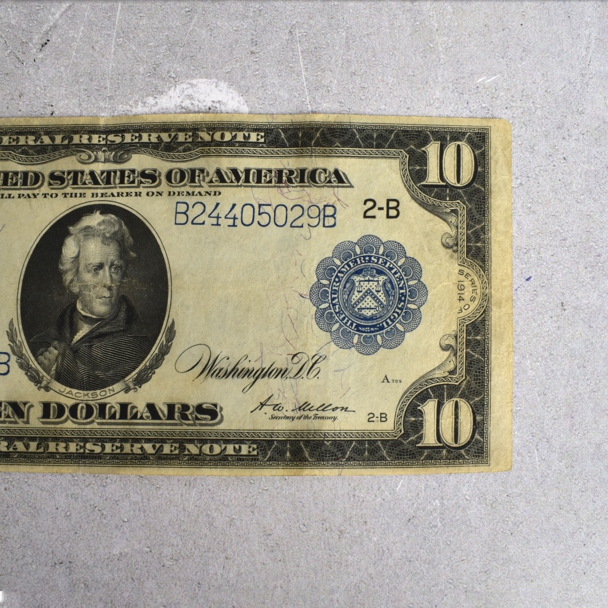 1914 US $5 / $10 Reserve Note