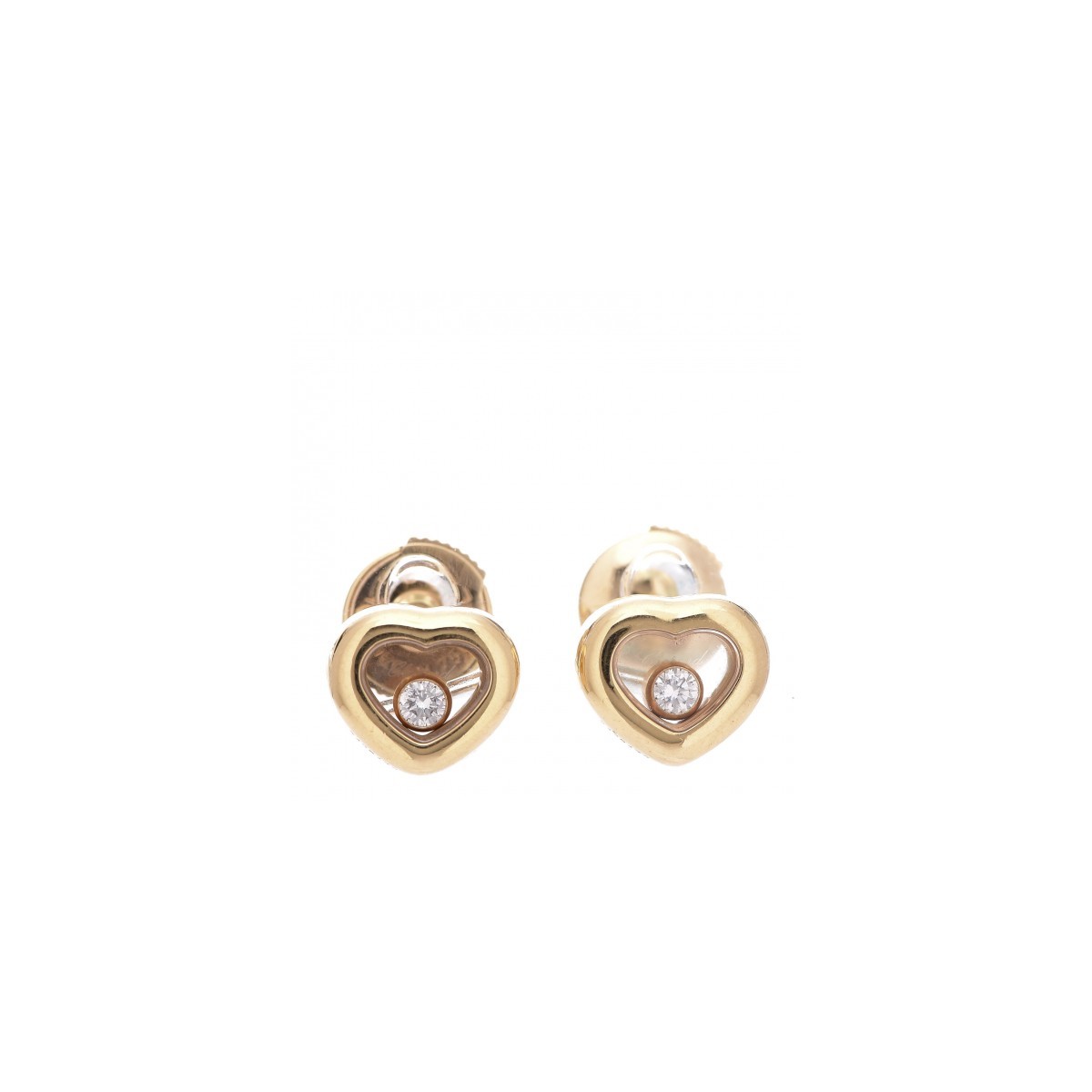 Chopard Diamond and 18K Ear Studs